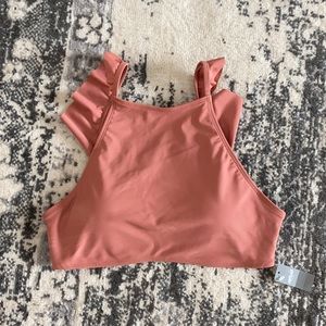 Aerie swim top. NWT. Mauve. Size large